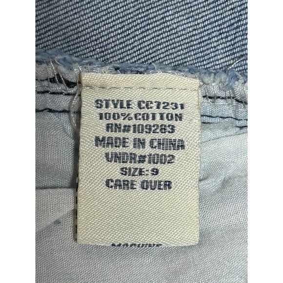 Ocean Drive Ella Vintage Wash Distressed Denim Mini Skirt - Sz 9 - Picture 4 of 5